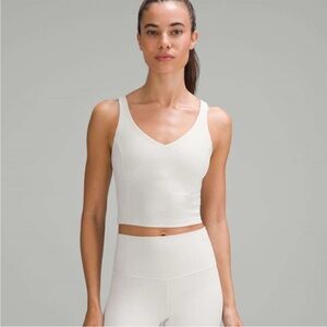 Lululemon Align Tank Top, Light Support, C/D Cup, bone, size 14